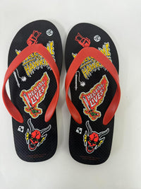 Tongs homme noires et rouges 41-42 ST Collection