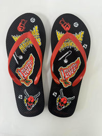 Tongs femme rouges et noires 39-40 ST Collection