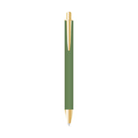 Stylo bille en cuir vert foncé Minimalism Retro Collection