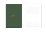 Carnet A5 28 pages vert foncé Minimalisme Rétro Collection