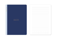 Carnet A5 28 pages bleu nuit Minimalisme Rétro Collection