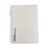 Carnet spirales souple A5 80 pages blanc transparent White Collection