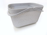 Panier en imitation rotin gris avec poignées Rattan Series