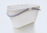 Panier en imitation rotin beige avec poignées Rattan Series
