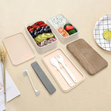 Boîte à déjeuner double imitation bois 1200 ml Wood Series