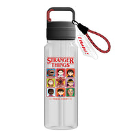 Bouteille avec paille 850 ml noire ST Collection