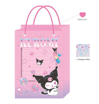 Sac cadeau avec fenêtre et marquage argenté B 30x43x18 cm Kuromi Magic Party Collection Sanrio