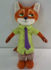 Peluche Nick en position debout 43cm Disney Zootopia 2 Collection