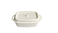 Boîte à déjeuner rectangulaire double anse blc cassé 400 ml Double Series