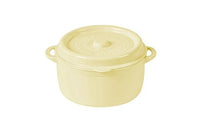 Boîte à déjeuner ronde double anse jaune 1400 ml Double Series