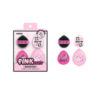 Eponge à maquillage 3pcs avec boîte de rangement Pink Party Series