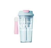 Bouteille en plastique verte 550 ml double sangle Solid Color Series