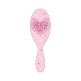Brosse à cheveux coussin argentée brillante Pink Party Series