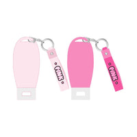 Bouteille de voyage 90ml avec porte-clés Pink Party Series