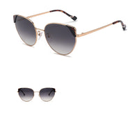Lunettes de soleil œil de chat à monture dégradée F-144 Cat Eye Series