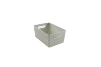 Panier de rangement carré vert M Twill Weave Series