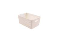 Panier de rangement carré blc L Twill Weave Series