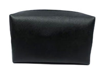Trousse de toilette carrée basique unie noire Basic Color Series