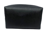 Trousse de toilette carrée basique unie noire Basic Color Series