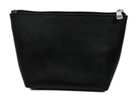 Trousse de toilette trapézoïdale unie basique noire Basic Color Series