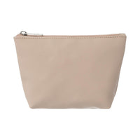 Trousse de toilette trapézoïdale unie basique blc cassé Basic Color Series