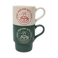 Ensemble de 2 tasses à café vintage en céramique 400ml Vintage Series