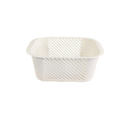 Panier de rangement rectangulaire blc cassé L Creamy Series