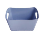 Boîte de rangement rectangulaire bleue L Solid Color Series