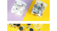 Masque facial compressé au charbon de bambou avec bol