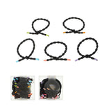 Élastiques à cheveux noirs noués avec boîte 20 pcs Black Series