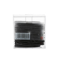 Boîte d'élastiques noirs X40 Hair ties