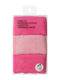 Tissu démaquillant rose x3