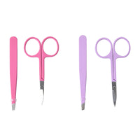 Ensemble ciseaux et pince à épiler Pink Me