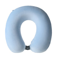 Coussin de cou mémoire de forme bleu