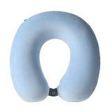 Coussin de cou mémoire de forme bleu