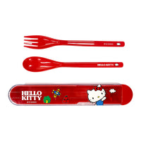 Ensemble de couvrts avec boîte de transpt Hello Kitty SANRIO