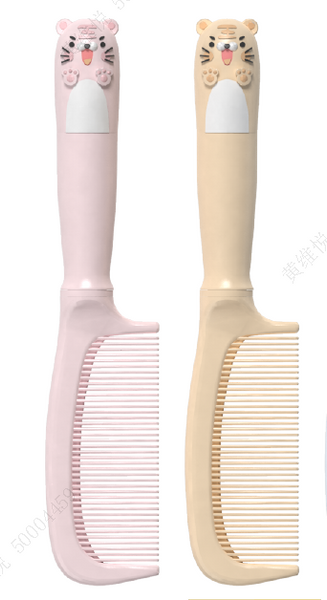 Petit peigne à cheveux tigre rose ou orange