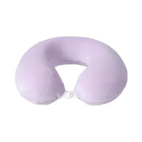 Coussin de cou mémoire de forme violet Solid color