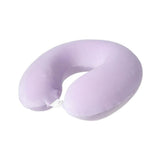 Coussin de cou mémoire de forme violet Solid color