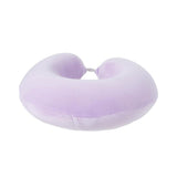 Coussin de cou mémoire de forme violet Solid color