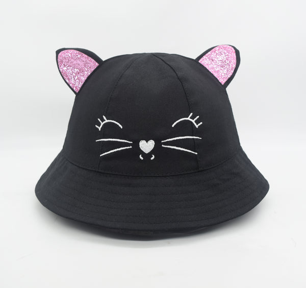 Chapeau enfant chat paillettes
