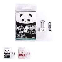 Ensemble de pinces & trombones Panda Chat ANIMAL