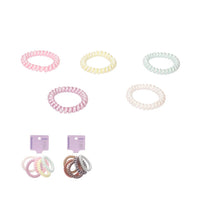 Elastiques spirales nacrés x5 Basic Shimmer