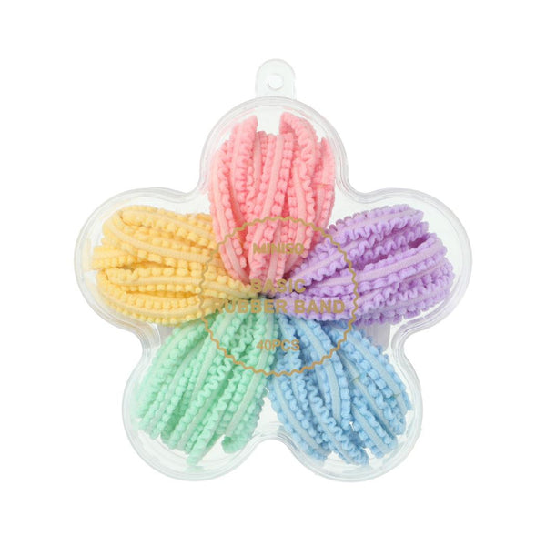 Boîte fleur avc élastiques de couleur x40 Basic