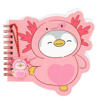 Carnet A5 rose pingouin PINK ROMANCE 50 pages