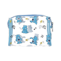 Trousse cosmétique transparente bleue CARE BEARS