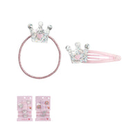 Barrettes arc en ciel et couronne RAINBOW Crown