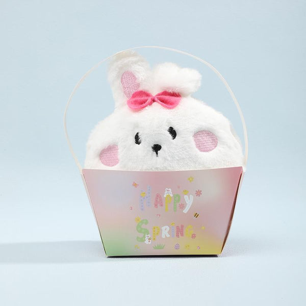 Petit Panier Lapin peluche SPRING