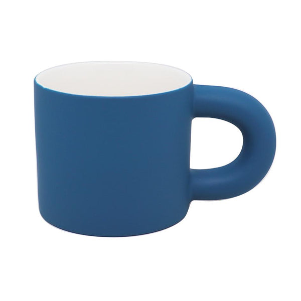 Mug céramique avec grde poignée bleu 290ml Solid Color