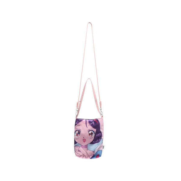 Sac bandoulière satin rose blch Neige DISNEY manga princesse